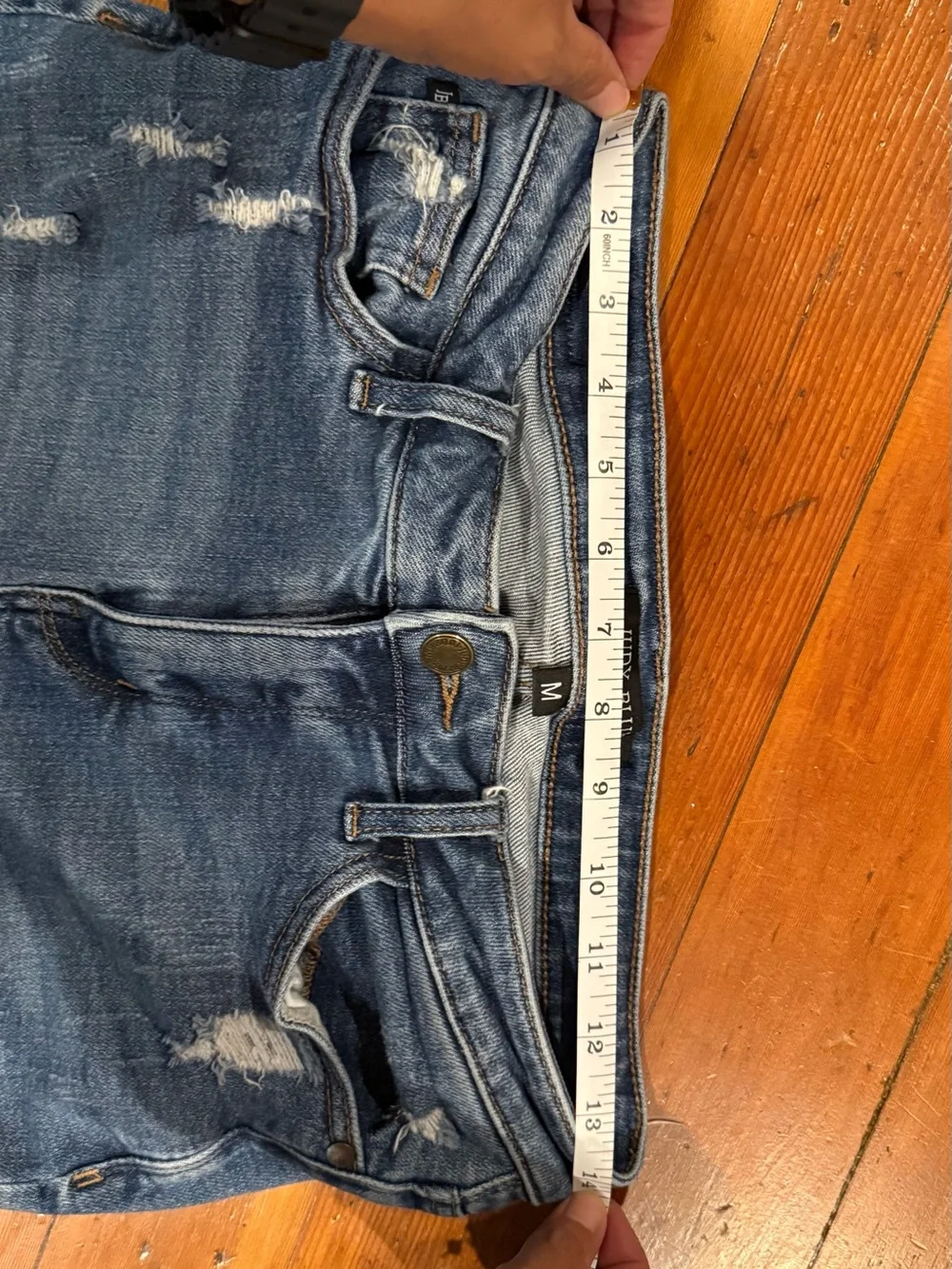 Judy Blue Distressed Denim Bermuda Shorts
